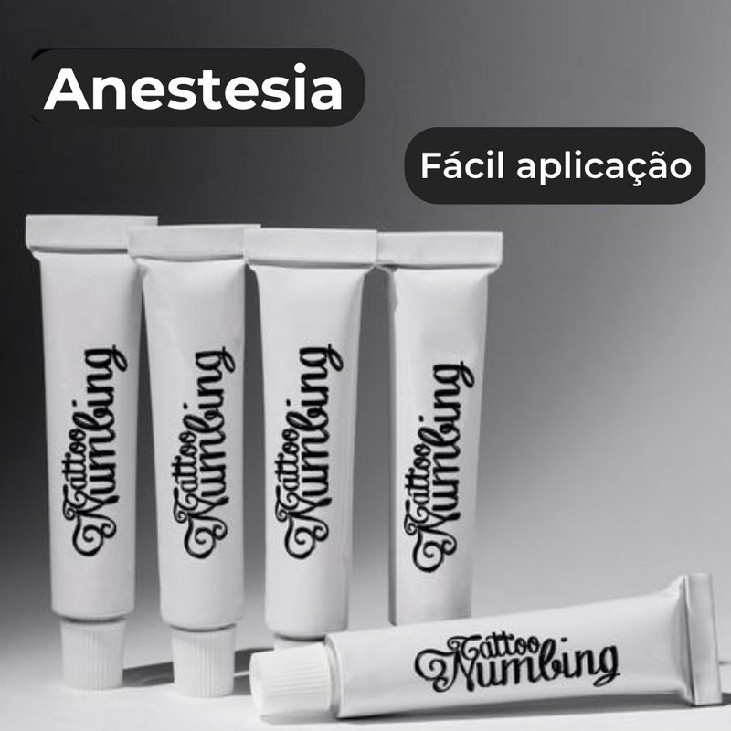 Pomada Numbing ZERO DOR - Anestésico para Tatuagem + FRETE GRÁTIS