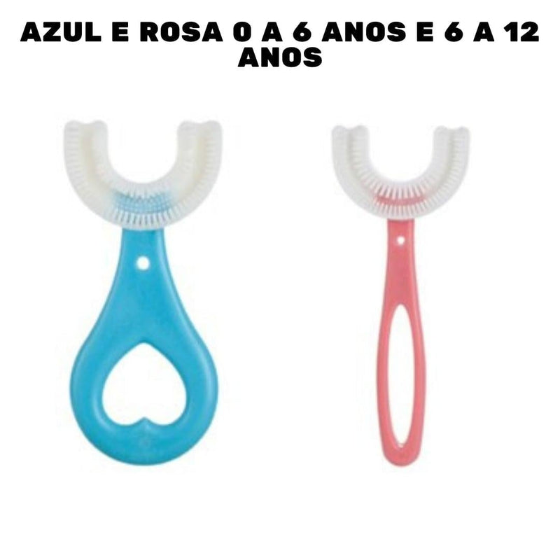 Escova de dente infantil 360º graus | PAGUE 1 LEVE 2