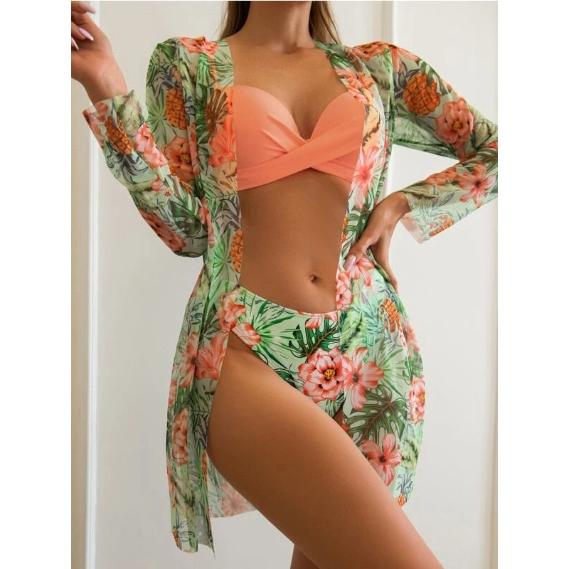 Coleção Sunshine Beachwear 2023 - Biquíni + Saída de Praia (BRINDE)