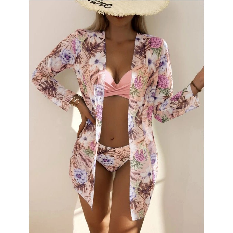 Coleção Sunshine Beachwear 2023 - Biquíni + Saída de Praia (BRINDE)