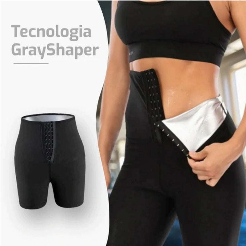 Calça e Cinta GrayShaper Efeito Sauna - Modela Cintura, Queima Calorias e Elimina Pochete 0 Wons Store 