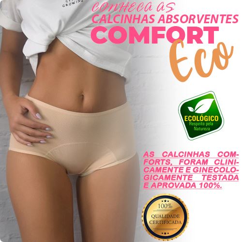 Calcinha Absorvente Lavável - Compre 1 Leve 3 0 Wons Store 