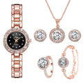 CONJUNTO 5 PEÇAS DIAMOND PND Wons Store Rose Black 