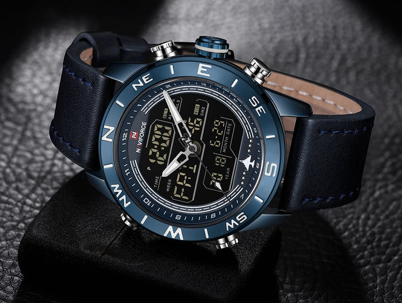 Relógio Naviforce Gold, Relógio, Relógio Naviforce, Relógio Naviforce Sport, Relógio Masculino, Relógio Para Presente, Relógio de Luxo, Relógio em Promoção, Promoção de Relógios, Relógio a Prova D'água, Relógio a Prova de Água, Relógio de Marca, Relógio com Pulseira de Couro, Relógio de Pulso, Relógio Para Homens, Relógio Naviforce Gold Loja Invictus Acessórios.