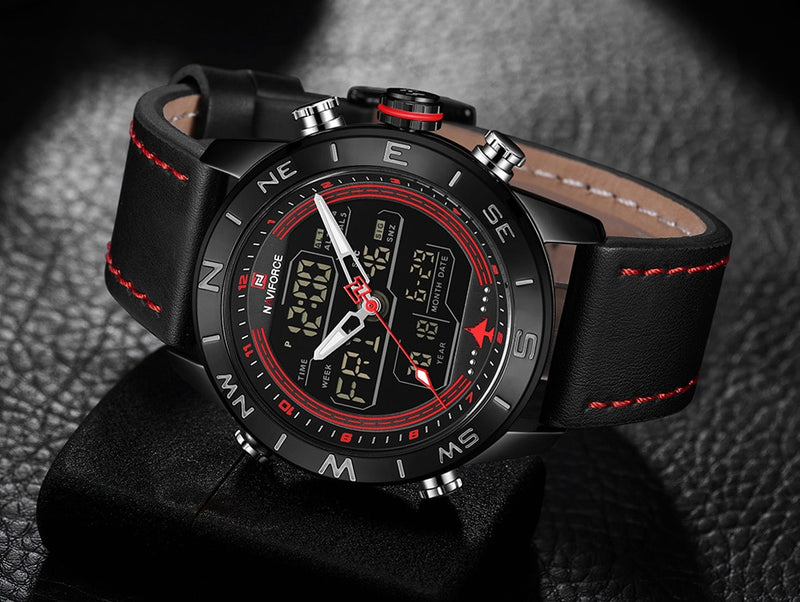 Relógio Naviforce Gold, Relógio, Relógio Naviforce, Relógio Naviforce Sport, Relógio Masculino, Relógio Para Presente, Relógio de Luxo, Relógio em Promoção, Promoção de Relógios, Relógio a Prova D'água, Relógio a Prova de Água, Relógio de Marca, Relógio com Pulseira de Couro, Relógio de Pulso, Relógio Para Homens, Relógio Naviforce Gold Loja Invictus Acessórios.