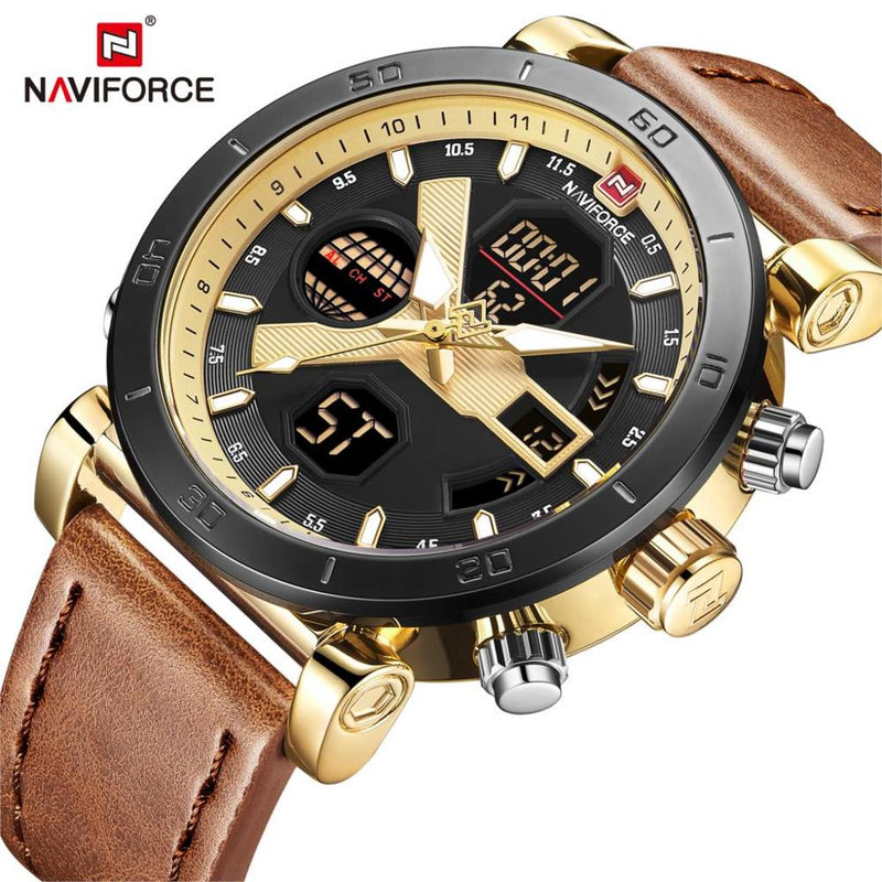 Relógio Naviforce Elegance, Relógio Naviforce, Relógio Naviforce Sport, Relógio Masculino, Relógio Para Presente, Relógio de Luxo, Relógio em Promoção, Promoção de Relógios, Relógio a Prova D'água, Relógio a Prova de Água, Relógio de Marca, Relógio com Pulseira de Couro, Relógio de Pulso, Relógio Para Homens, Relógio Naviforce Elegance Loja Invictus Acessórios.