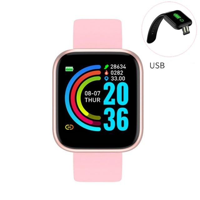 Smart Watch Y68 à prova d'água