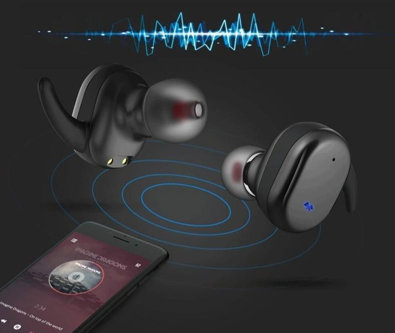 Fone TWS Bluetooth 5.0 A prova d'água