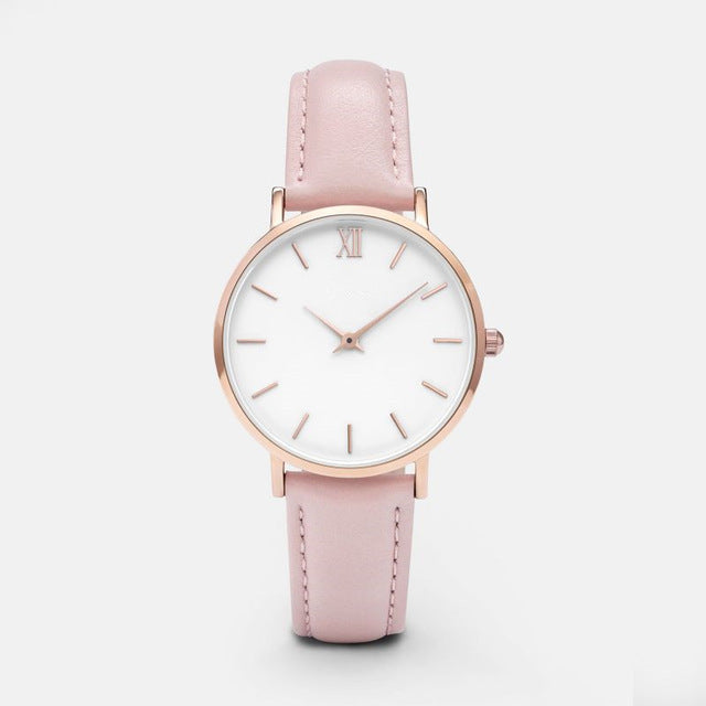 Relógio feminino Quartzo Clássico Wons Store Rosa 