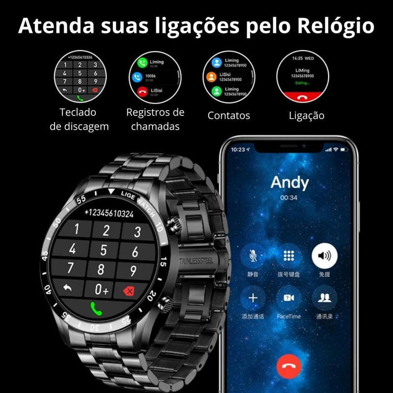 Smartwatch de Luxo - Modern Iron Relógios de pulso Wons Store 